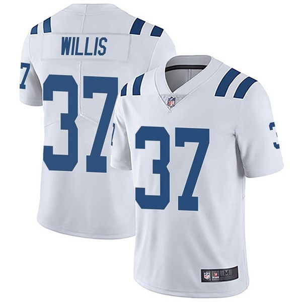 Men's Indianapolis Colts #37 Khari Willis White NFL Vapor Untouchable Limited Stitched Jersey